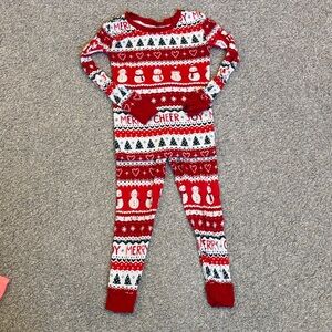 Festive Red Christmas Pajama Set Little Sleepies 
3T holiday